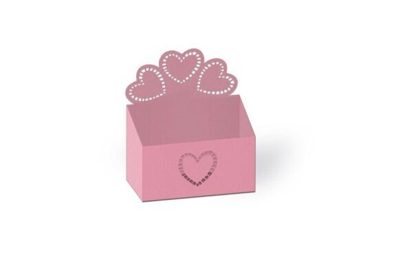 3 Cut out Hearts Tray Favour Box SVG PDF – A 3D Valentine S Day Design That Elevates Brand Visuals