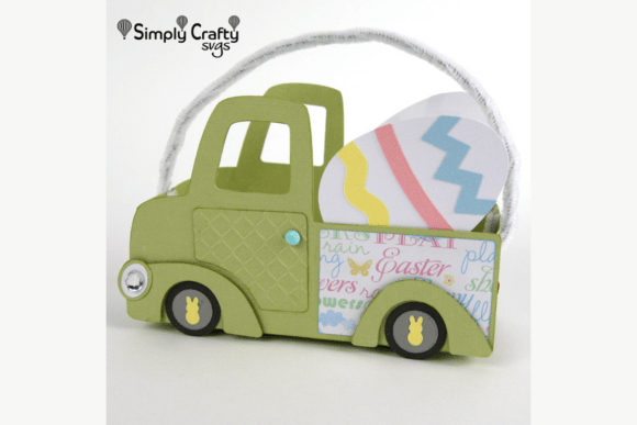 3D Easter Truck Box SVG: A Vintage-Inspired Design for Seasonal Branding