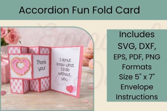Accordion Fun Fold Card SVG for Mother's Day 3D
