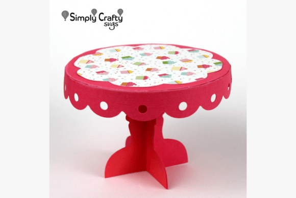 Charming 3D SVG Cupcake Stand for Lifestyle & Food Blog Freebies