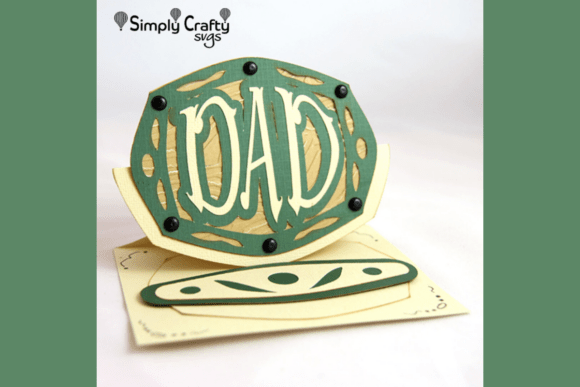 Dad Easel Card SVG