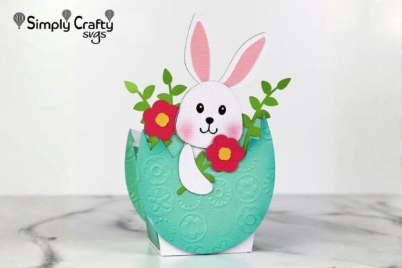 Easter Egg Bunny Box 3D SVG for Crafters & Handmade Sellers