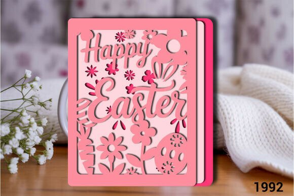 Elegant 3D SVG for Easter Branding and Craft Projects