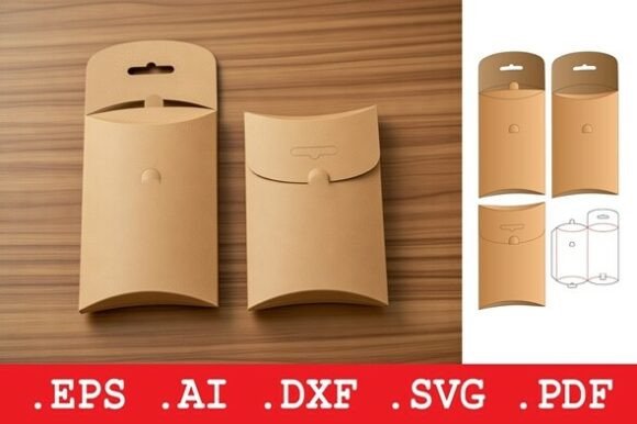 Envelope Style Pillow Box with Hang Hole