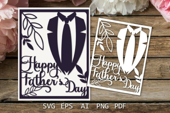 Fathers Day 3D SVG Paper Cut Card Review