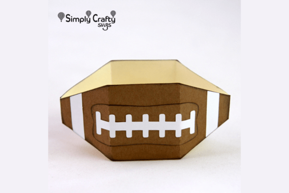 Football Favor Box SVG: A 3D Sports Design for Game-Day Merch