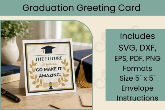 Graduation Card SVG: A 3D Design Freebie for Meaningful Brand Messaging