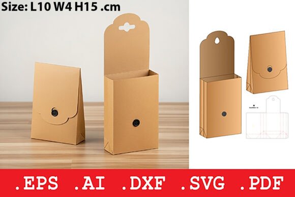 Review: Hanging Tab Scalloped Closure Pouch Box