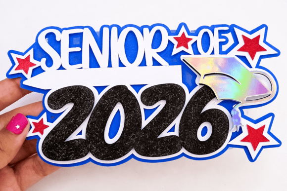 Senior of 2026 Cake Topper: A 3D SVG Review