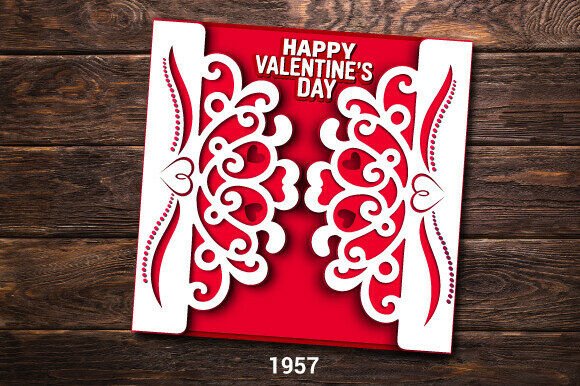 Valentine's Gatefold 3D SVG for Valentine S Day